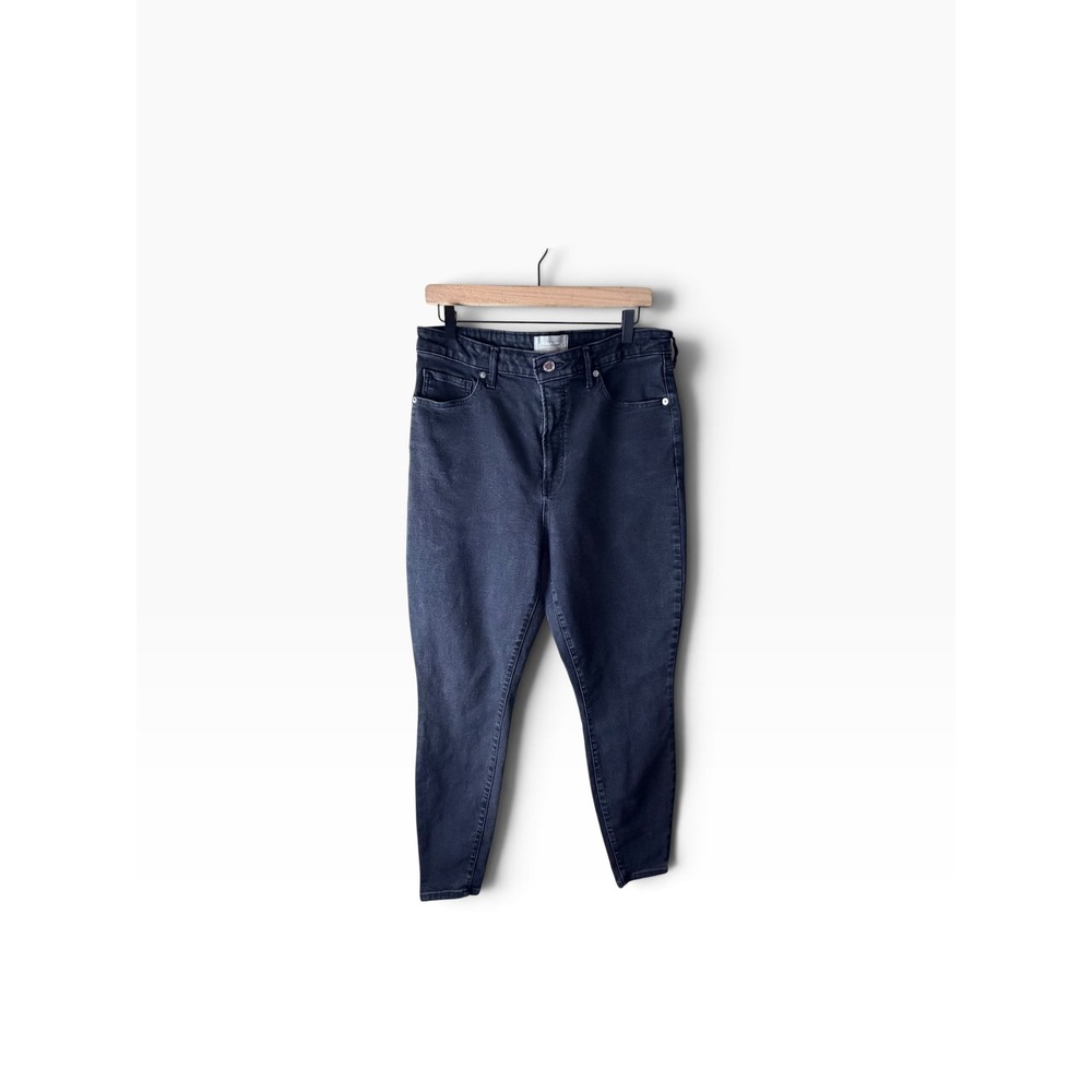 Everlane The Curvy Way-High Skinny Jean Organic Cotton Black 33 Regular
